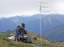 Chuck AC7QN operates 2M + 70cm SSB station using 5 watt Yaseu FT-817.  Antenna is homebrew based on 'Cheap Yagi'.  Power plant is 4000 ma/hr LiPo hobby battery.